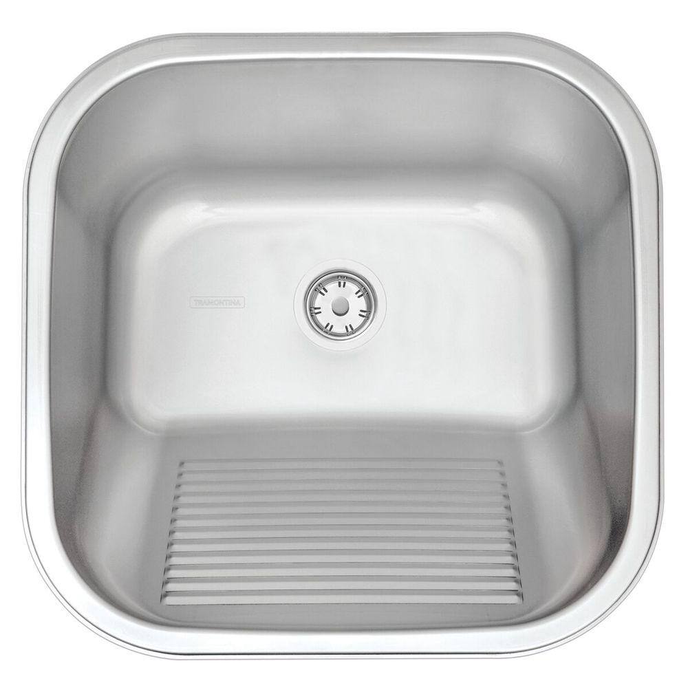 Tanque De Encaixe Tramontina Hera 25L Em Aço Inox 40X40cm Acetinado 94403107