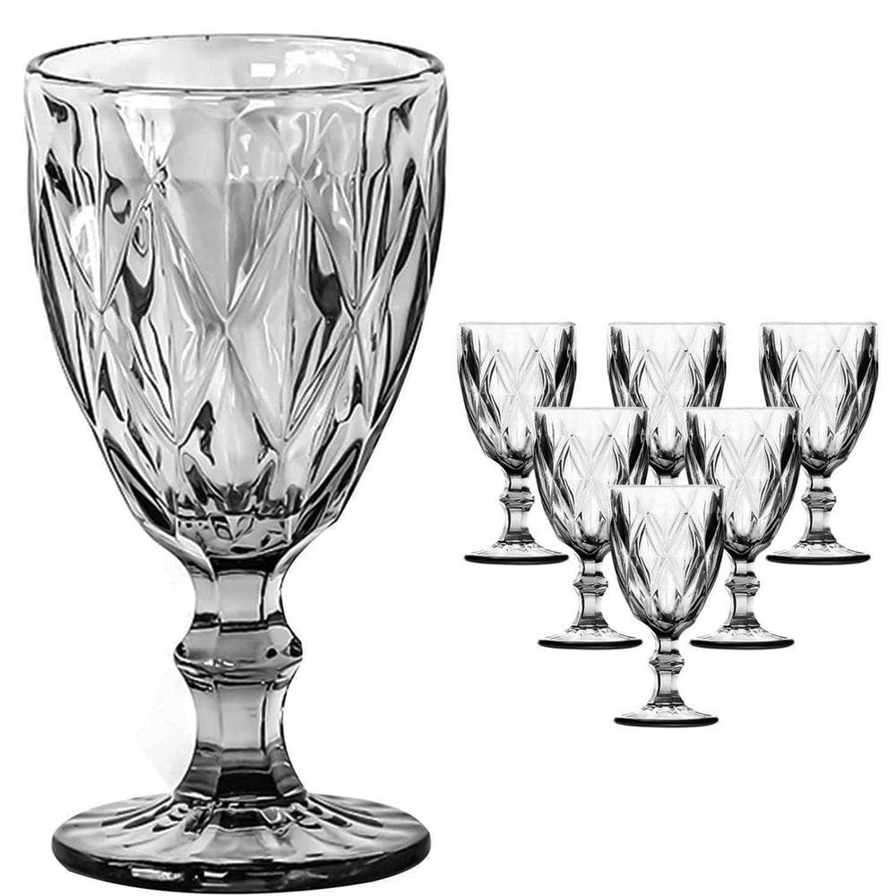 Jogo de Taças de Vidro Diamond 240ml 6un
