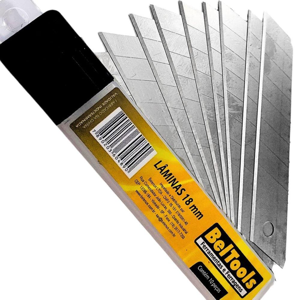 Kit 100 Laminas Estilete Largo 18mm Beltools