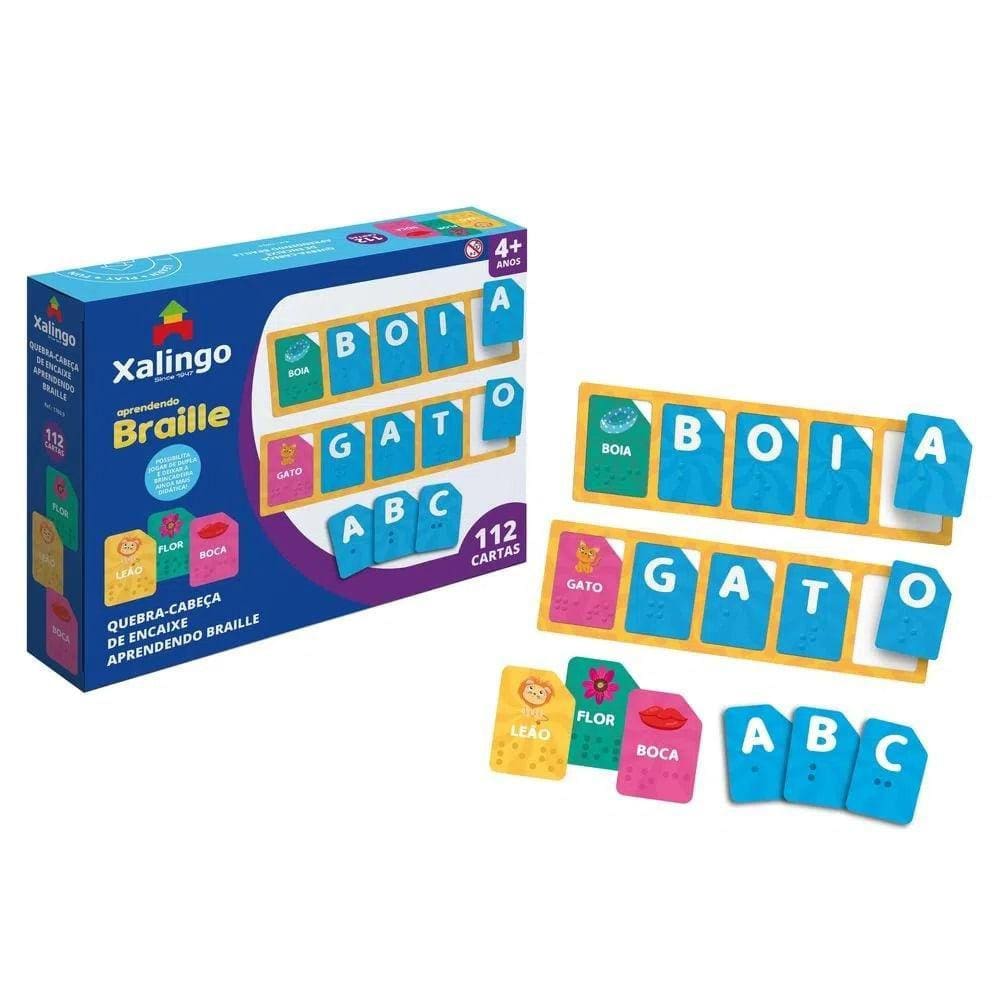 Quebra Cabeça de Encaixe Aprendendo Braille