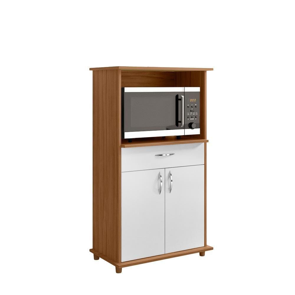 Balcão Multiuso 2 Portas Notável NT 3070 Marrom Branco