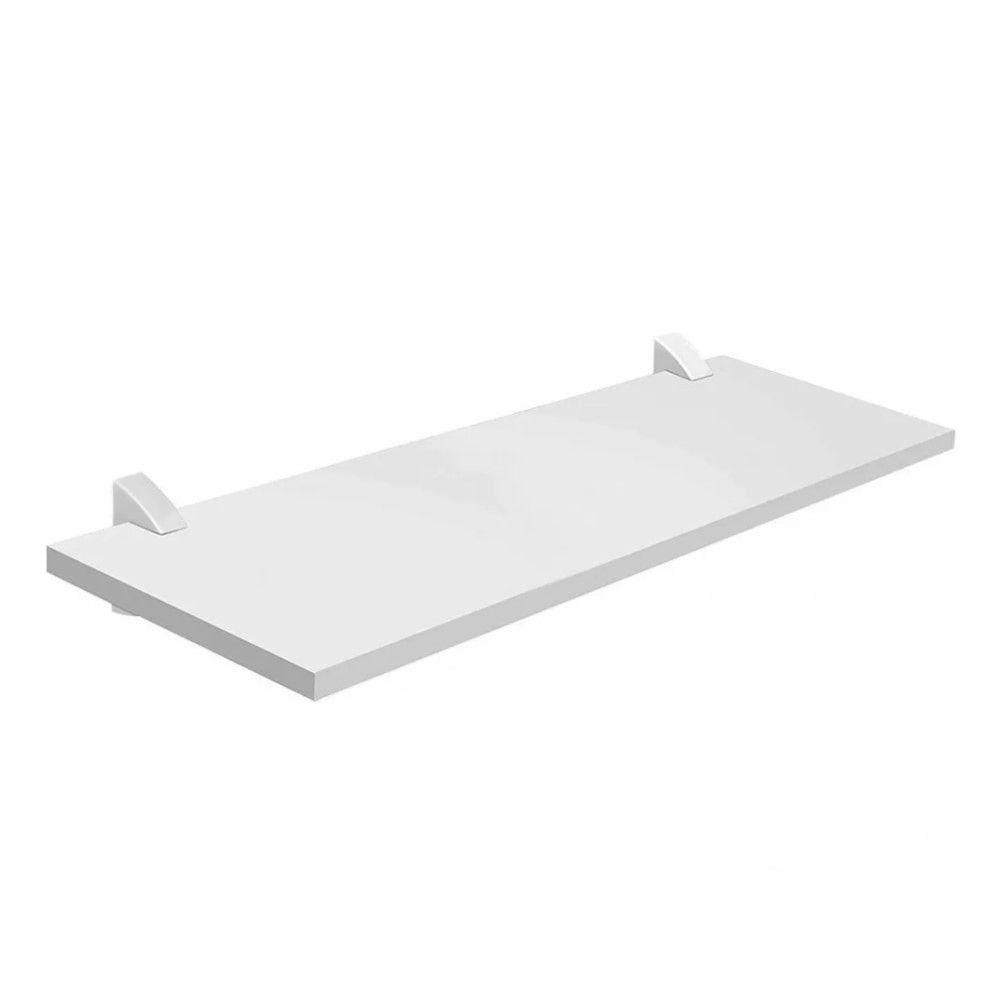 Prateleira Moderna Parede Sala Quarto Mdf Branca 60x20cm