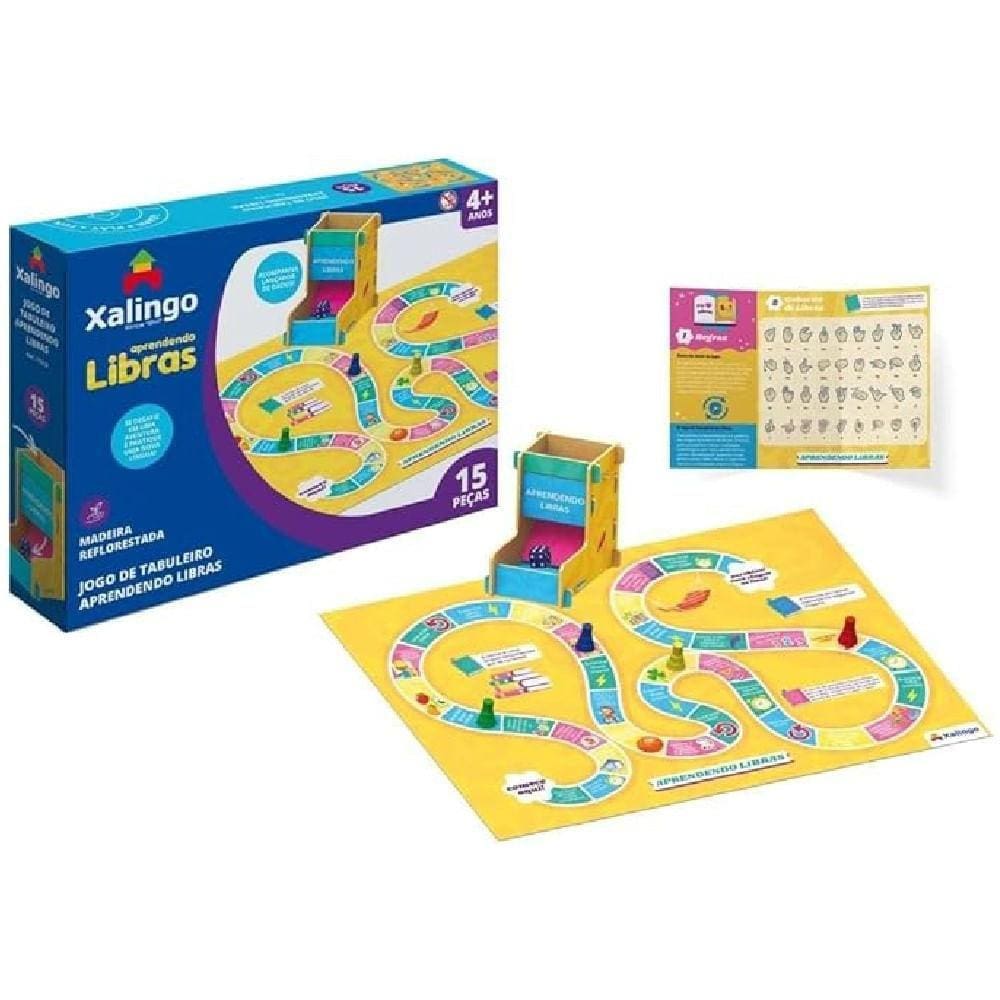 Jogo de Tabuleiro Aprendendo Libras 