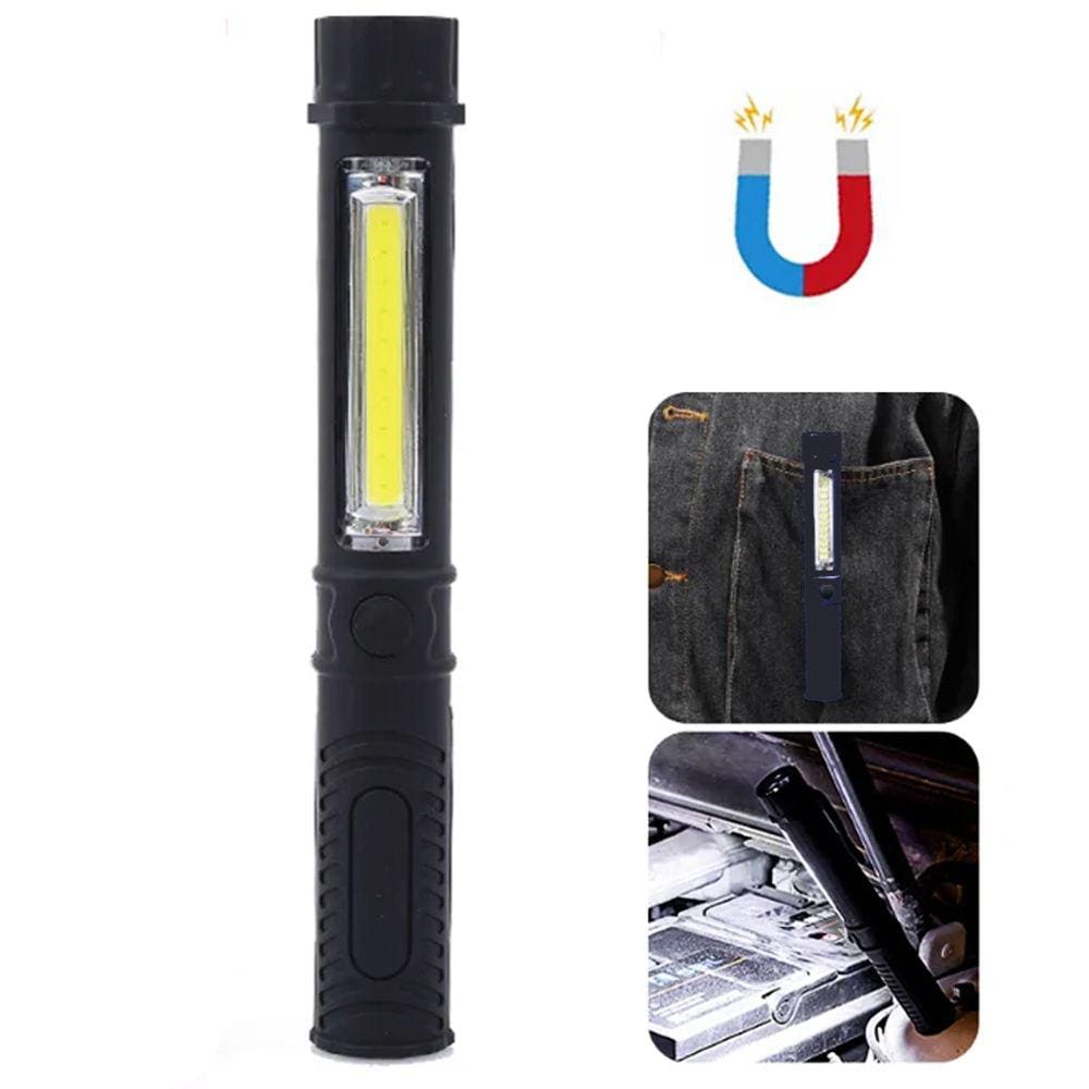 Lanterna LED Magnética Portátil tipo Caneta Luz de Trabalho a Pilha - Starfer