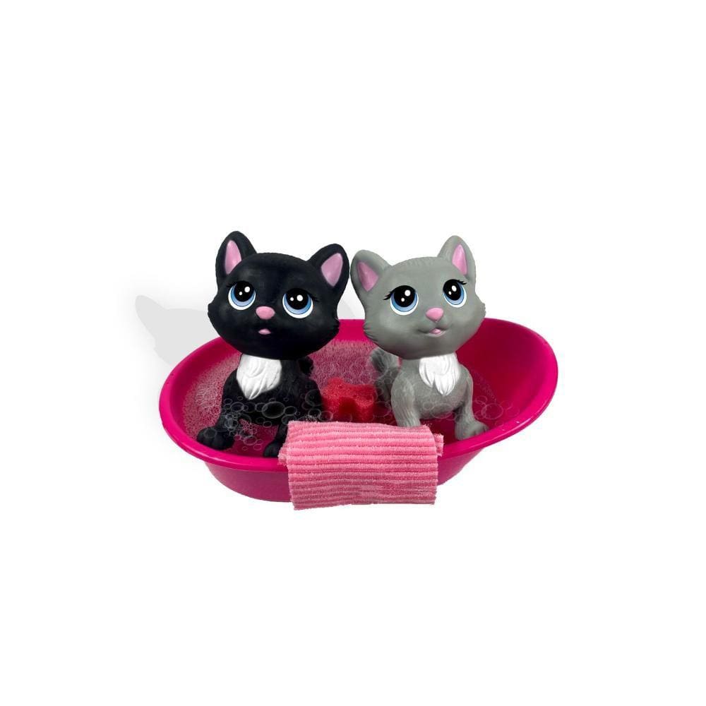 >Mini Pets da Barbie Hora do Banho Mini Gata - Pupee