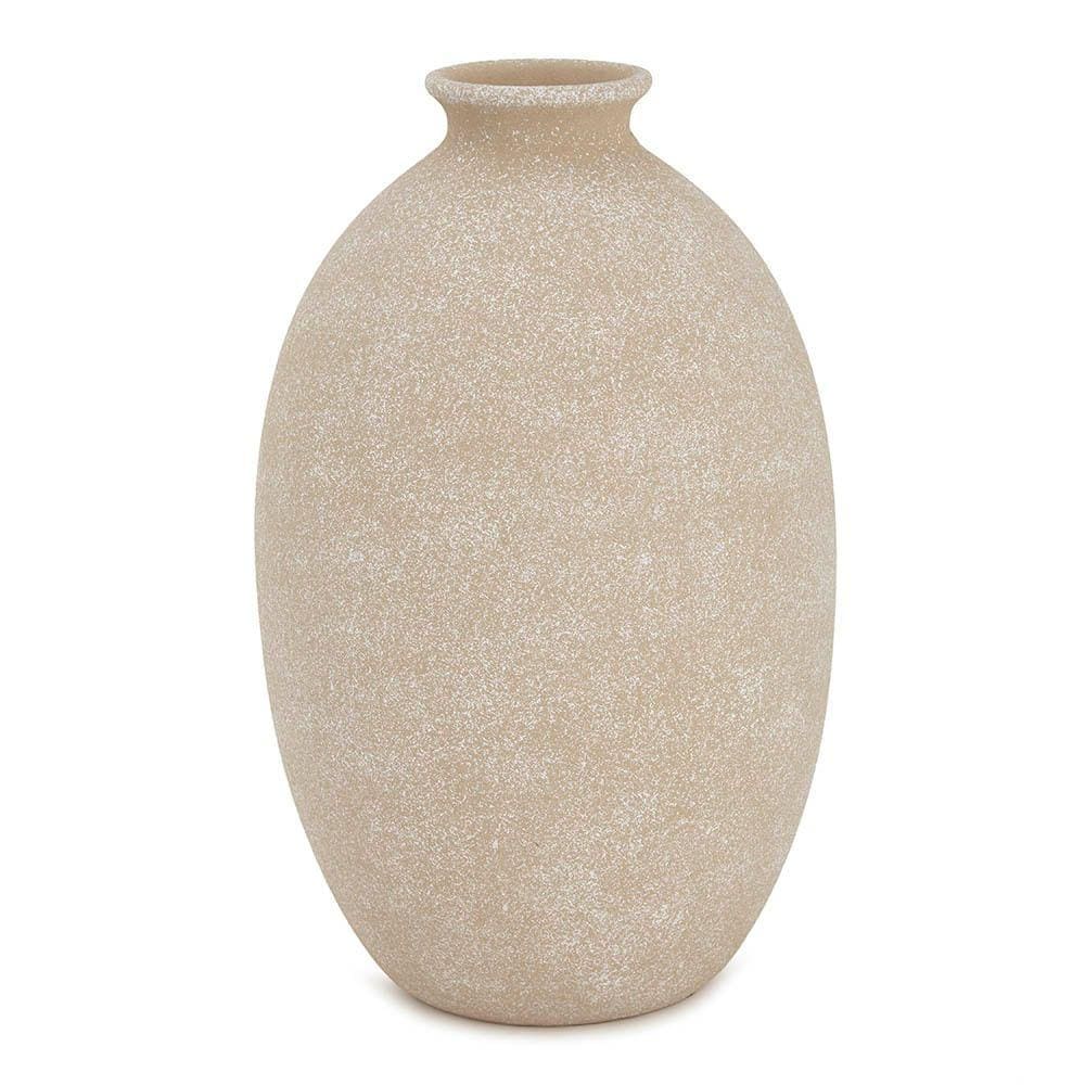 Vaso em Cerâmica Oval Sutil - 34x21cm