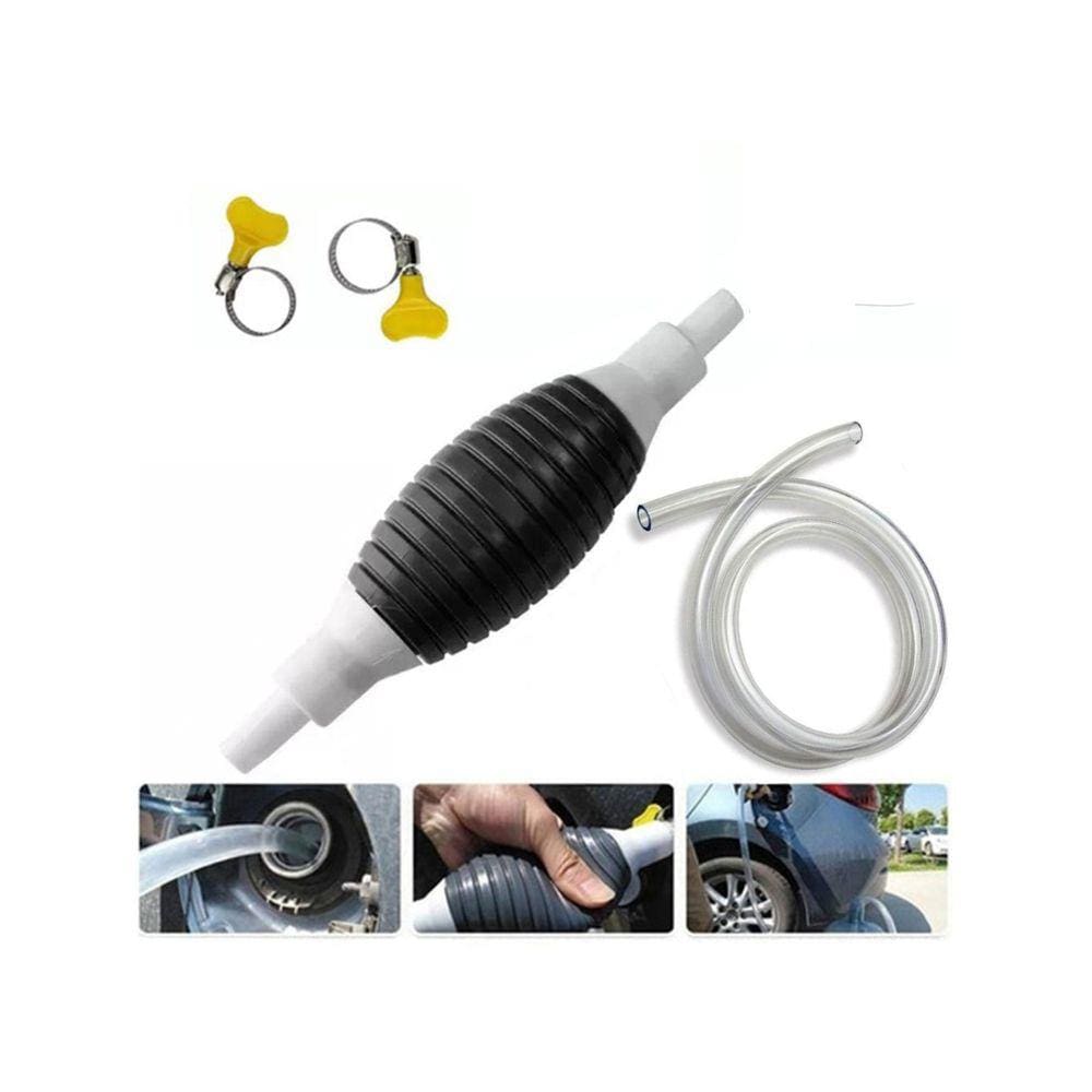 Bomba De Sucção Manual Com Mangueira + Abraçadeira 5 Peças