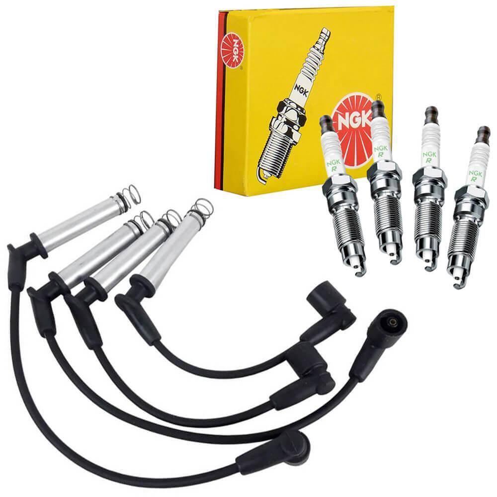 Kit Vela e Cabo Vela Ignição Fiat Strada 1.4 8V NGK
