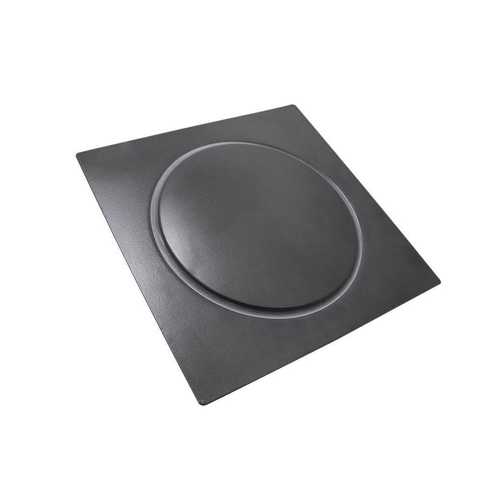 Ralo Click Quadrado Banheiro Lavatório 15X15 Cm Preto Fosco