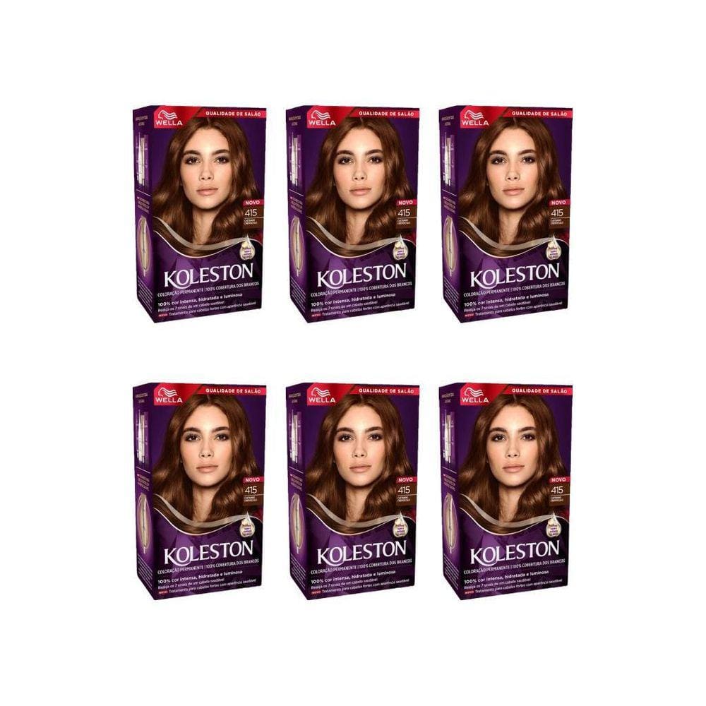 Coloraçao Koleston 415 Cast Crepusc Ivete Sangalo-Kit C/6Un