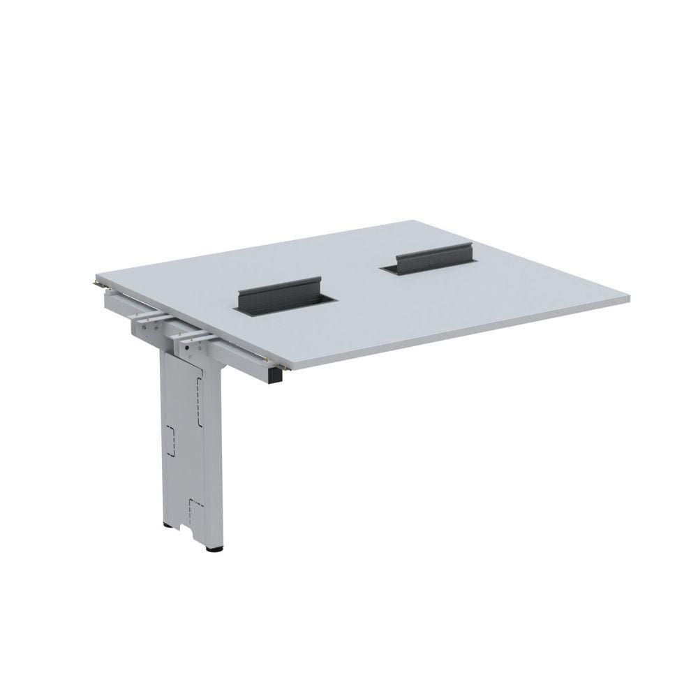 Complemento de Mesa Plataforma para Coworking para 2 Pessoas 130X120 Cinza