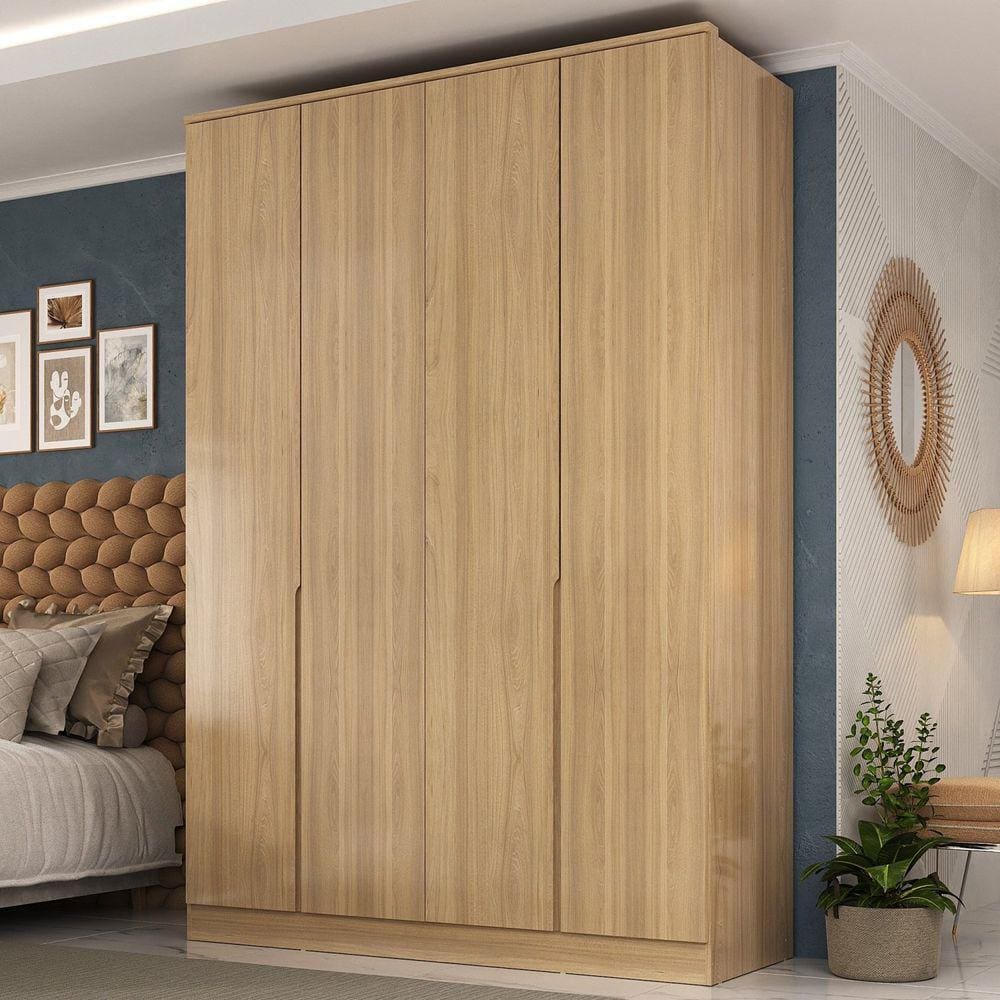 Guarda Roupa 4 Portas 2 Gavetas Logan Olmo Italiano