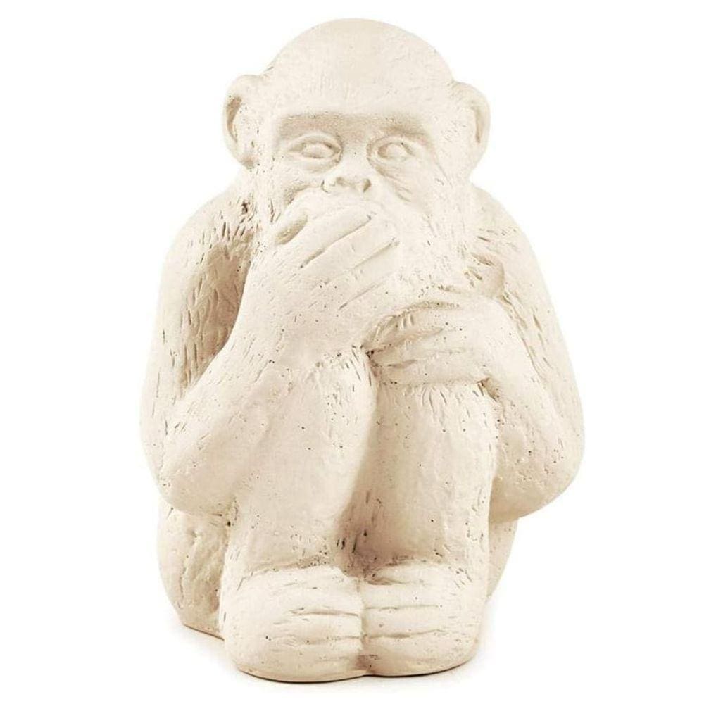Escultura Macaco Decorativo em Cimento - Mart
