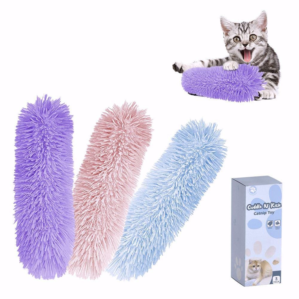 Brinquedo interativo para mastigar gatos Cat Toys Gigwi com pí de pelúcia Catnip