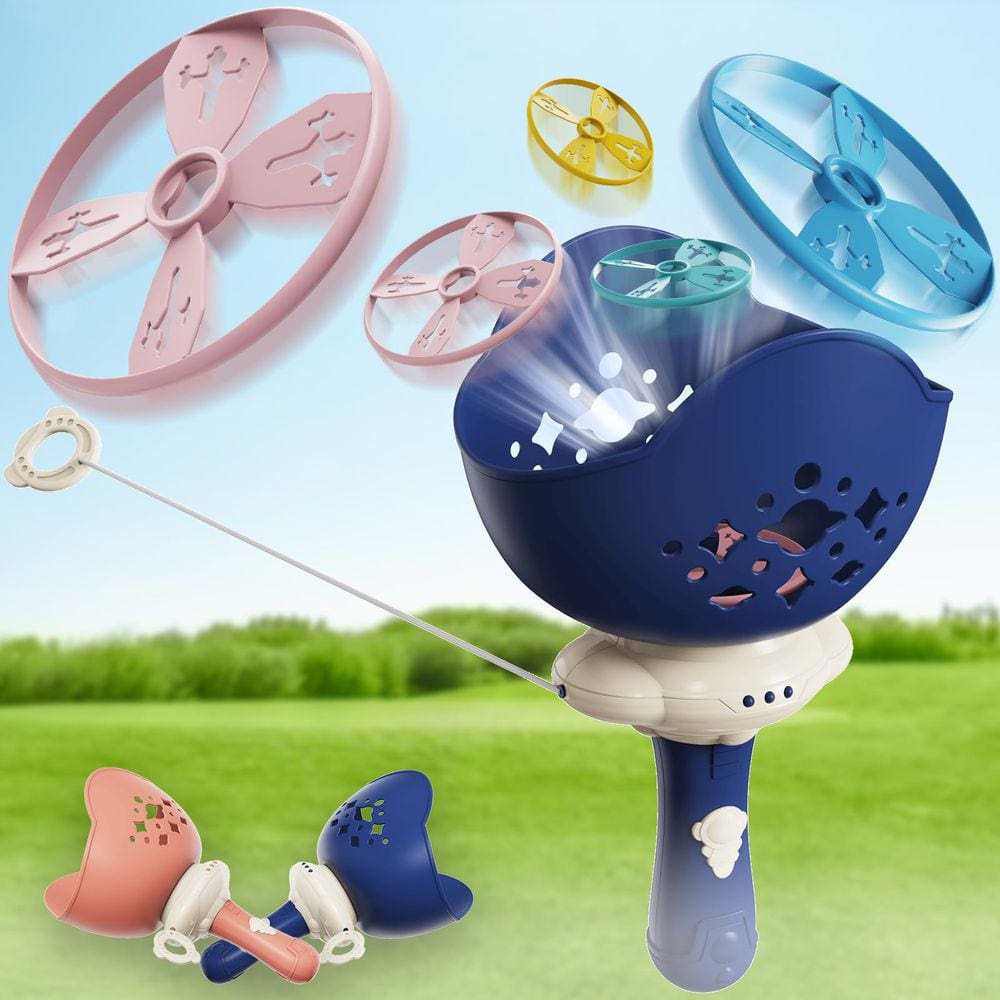 Flying Disc Launcher Toy Happitry para crianças de 3 a 8 anos