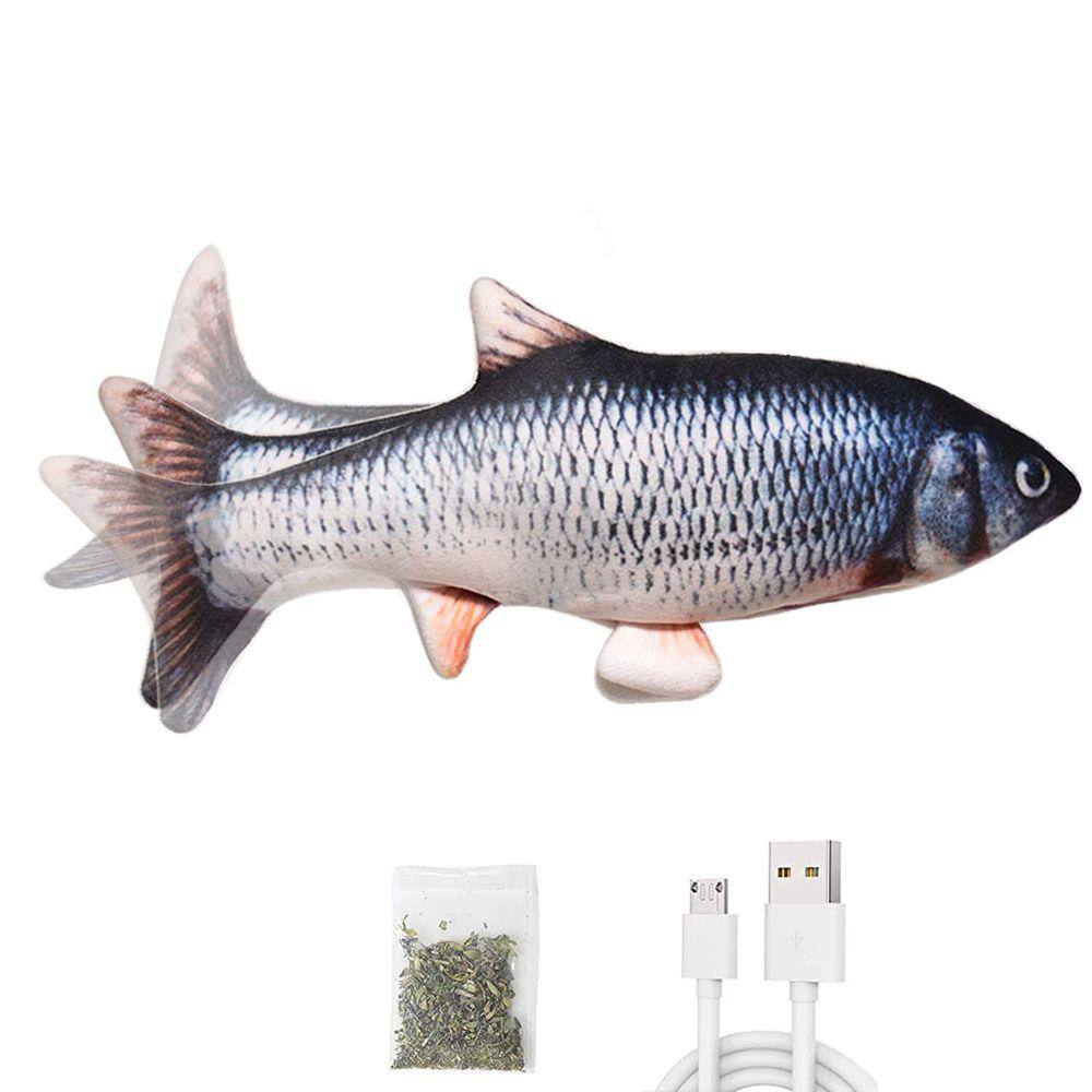 Cat Toy Leven Flopping Cat Kicker Fish com erva-dos-gatos para D pequenos