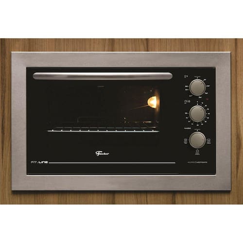 imagem-Forno Eletrico Fischer FIT Line Embutir 48L Frontal Inox 220v Inox