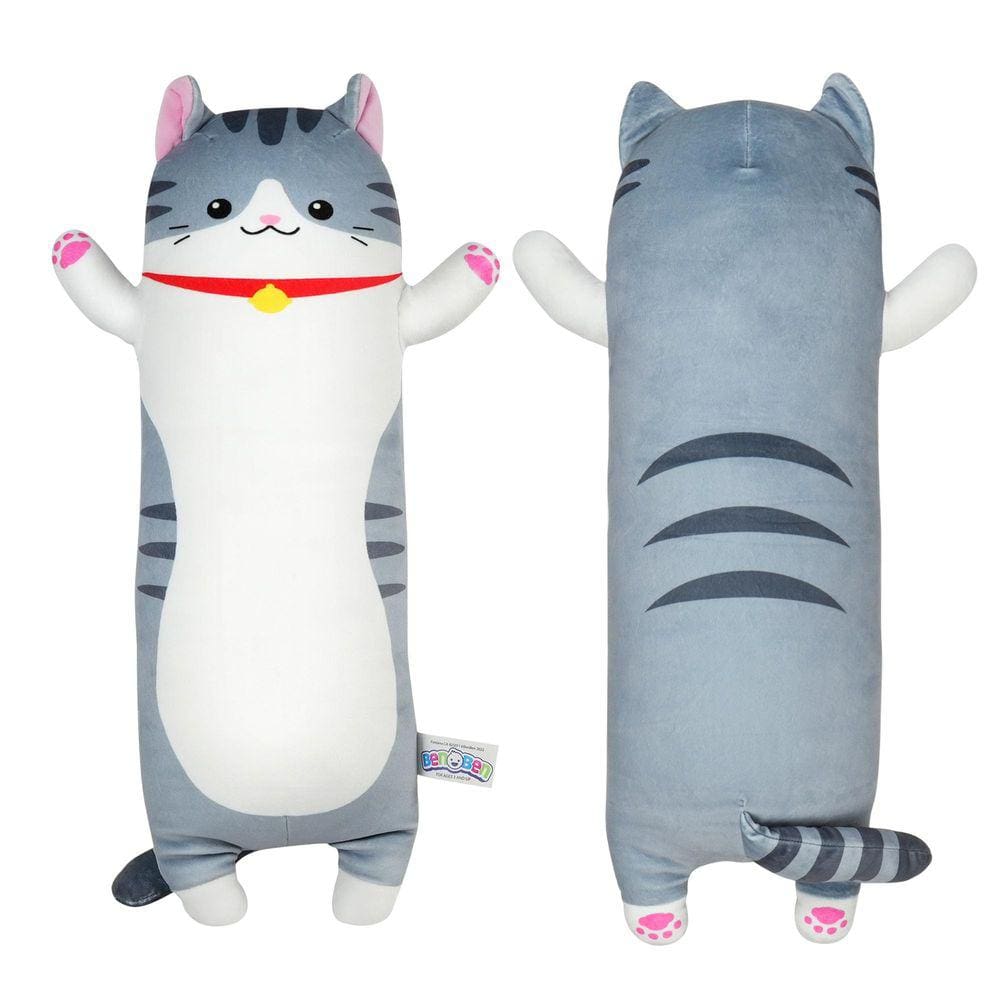 Almofada de pelúcia BenBen Long Cat, brinquedo macio de 70 cm para crianças e meninas