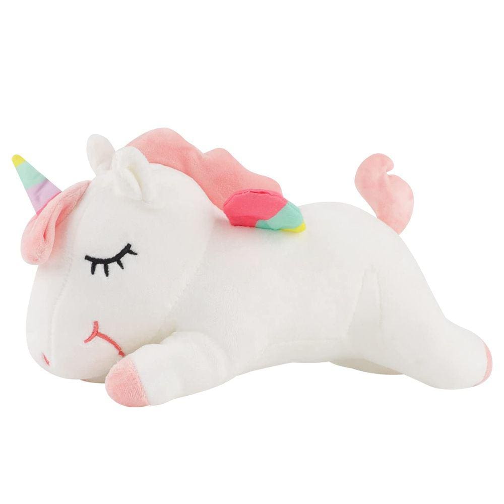 Pelúcia de pelúcia Anboor Unicorn de 40 cm com asas de arco-íris