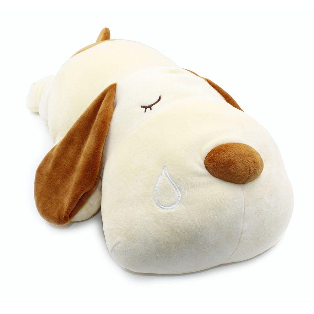 Almofada de pelúcia Vintoys Dog Hugging Travesseiro de pelúcia marrom 60 cm