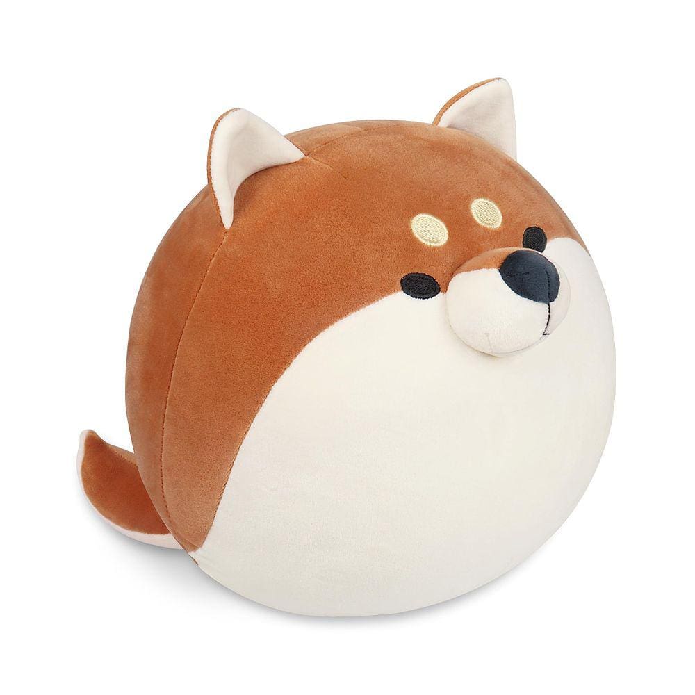 Brinquedo de pelúcia para cães Achwishap Shiba Inu, 35 cm, marrom