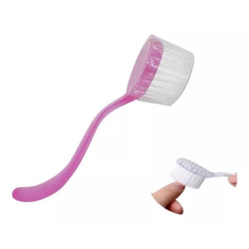 Kit 5 Mini Escovinhas Manicure Limpeza De Unha Tira Pó Salão