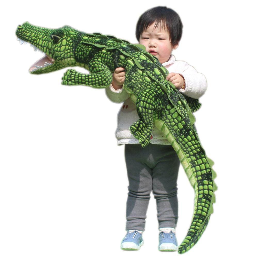 Brinquedo de pelúcia Crocodile JESONN Realistic Soft Plush 110 cm para 
