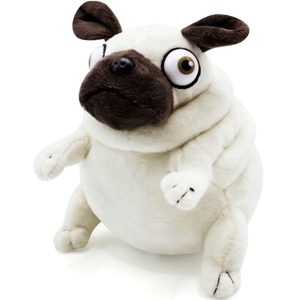 Bicho de pelúcia BRAUDREW Pug Dog 6,5 polegadas engraçado e fofinho para crianças