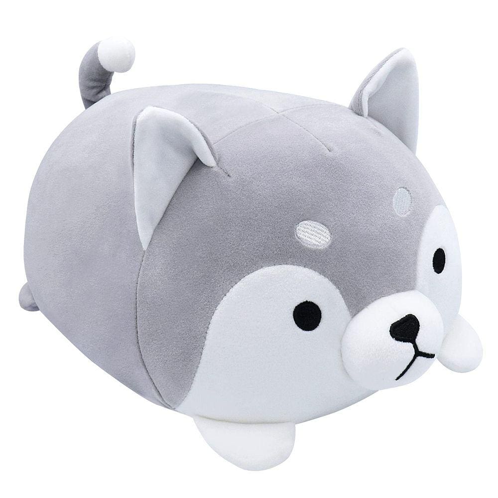 Almofada de pelúcia Achwishap Husky Stuffed Animal 35 cm para crianças