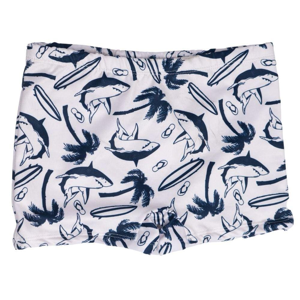 Sunga Infantil Tubarão Shark Tutuba Coqueiros Proteção UV50