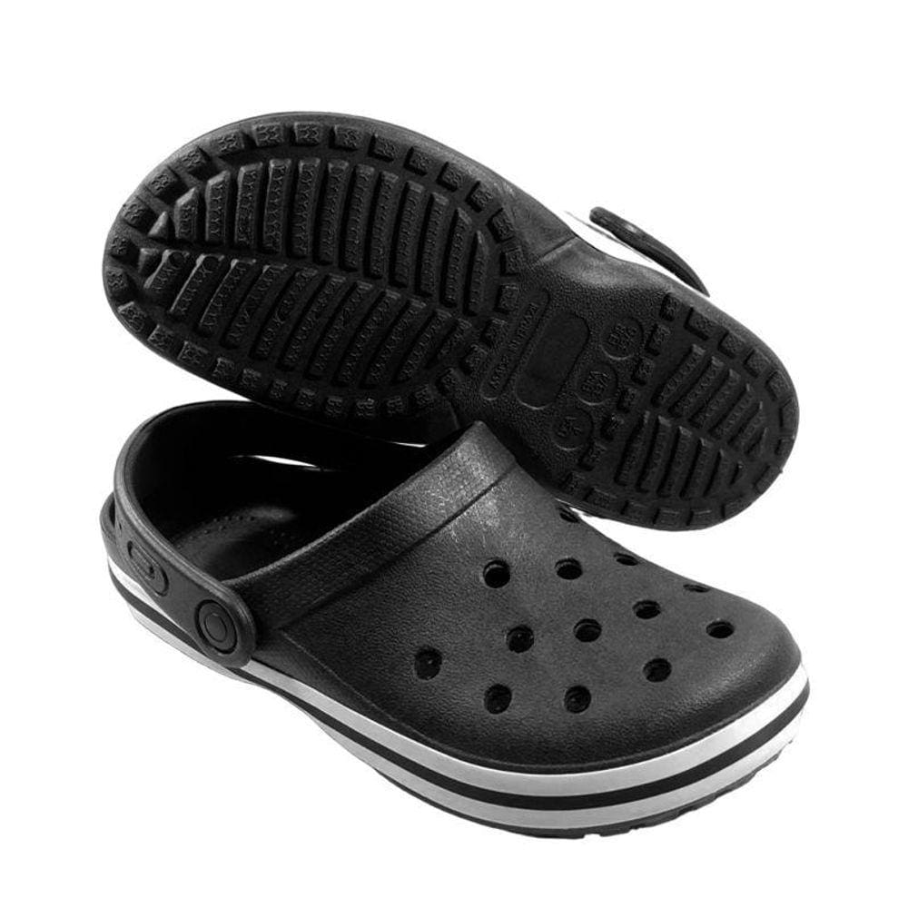 Sandalia Babuche Confort Scalibu Versátil Design Esportivo Borracha Pvc Preto