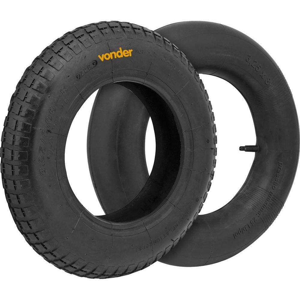 Conjunto pneu e câmara de ar 3,25x8 - Vonder
