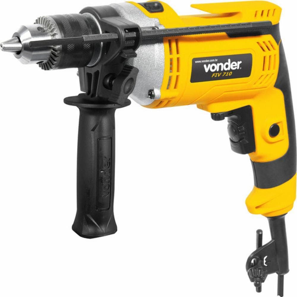 Furadeira de Impacto 1/2” Kit c/ 9 brocas 127V FIV709 Vonder