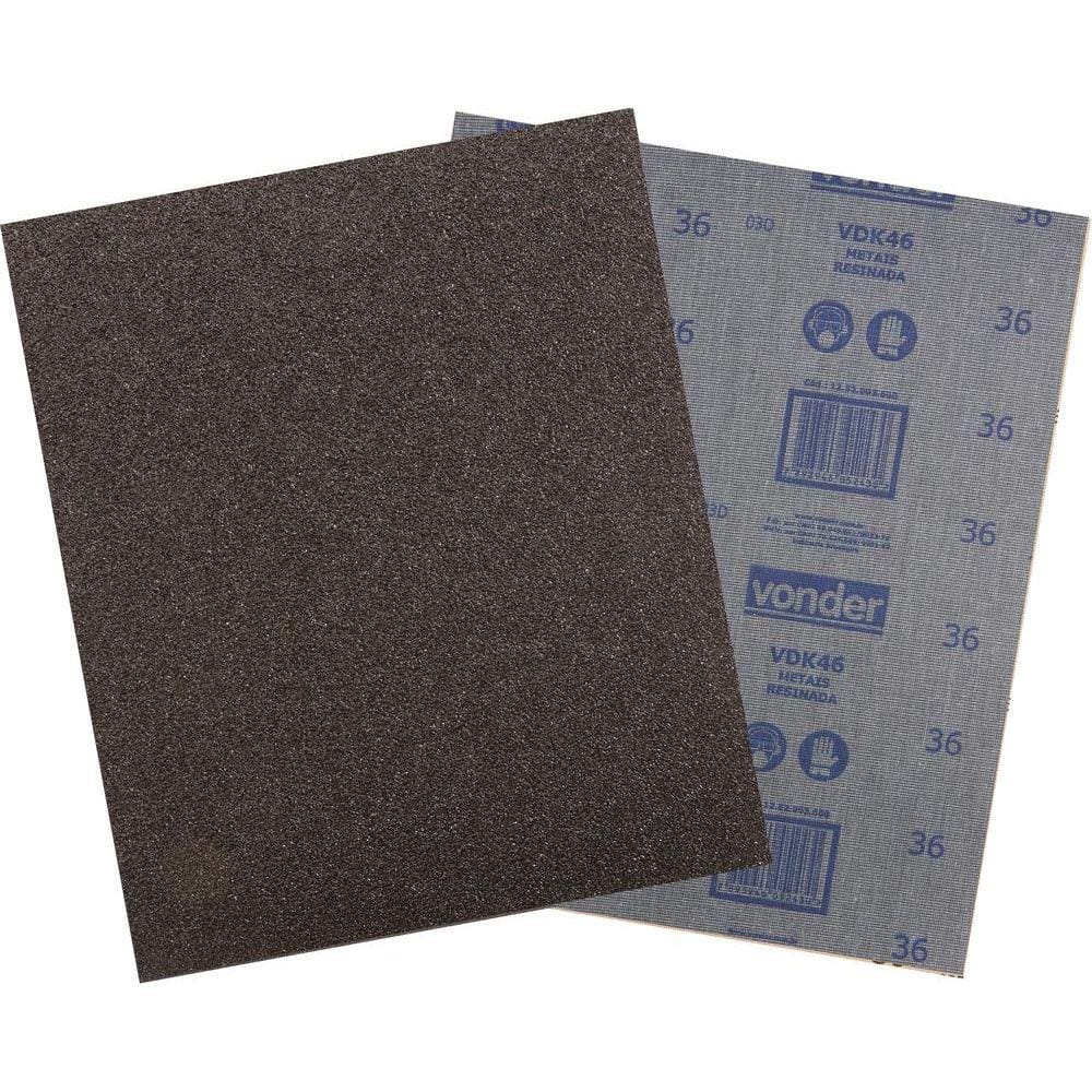 Lixa folha ferro g40 225x275mm vdk-46 com 50 peças - Vonder