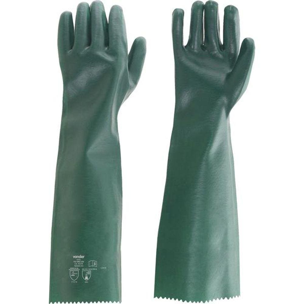 Luva PVC Lisa com Forro 65cm Plv0065 com 5 pares  Vonder