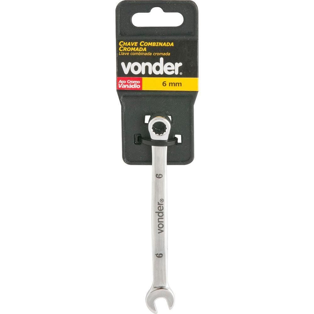 Chave combinada 27mm cromo vanádio cromada cartela - Vonder