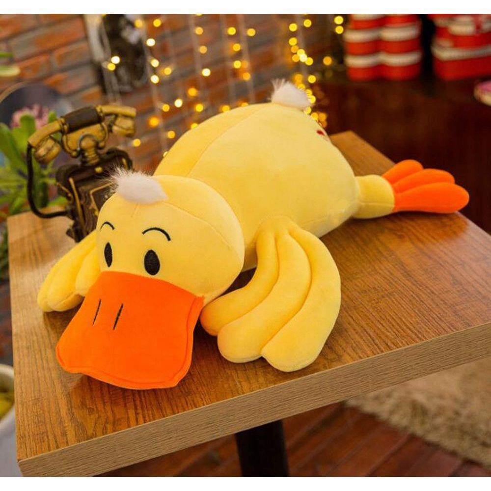 Almofada de pelúcia Ruzucoda Plush Yellow Duck Hugging 36 cm