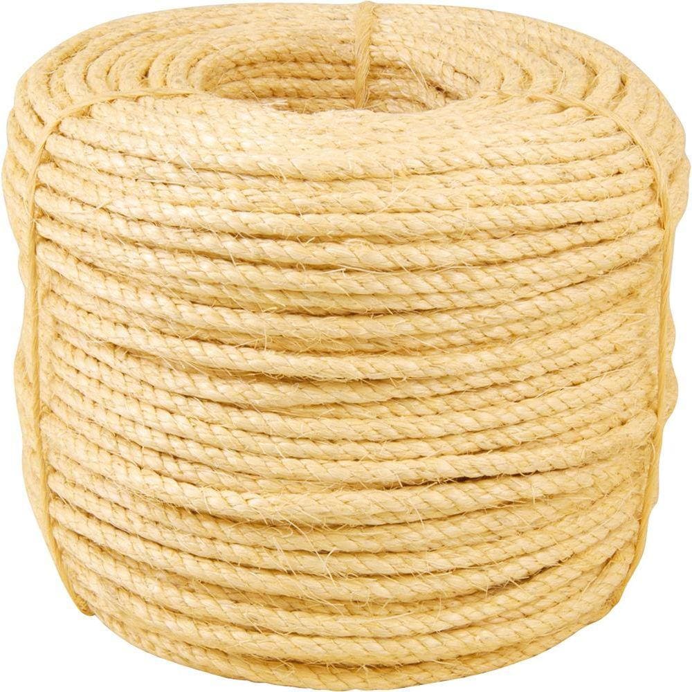 Corda sisal torcida 8,0mm 10,5kg 220 metros natural - Vonder