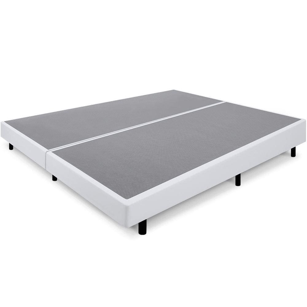 Cama Box King Anti Refluxo Branco Inclinada 193x203cm BF Colchões