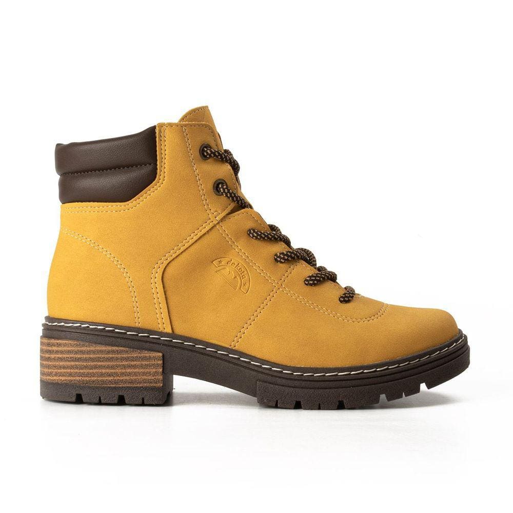 Bota Feminino Dakota Coturno Salto Baixo Tratorada