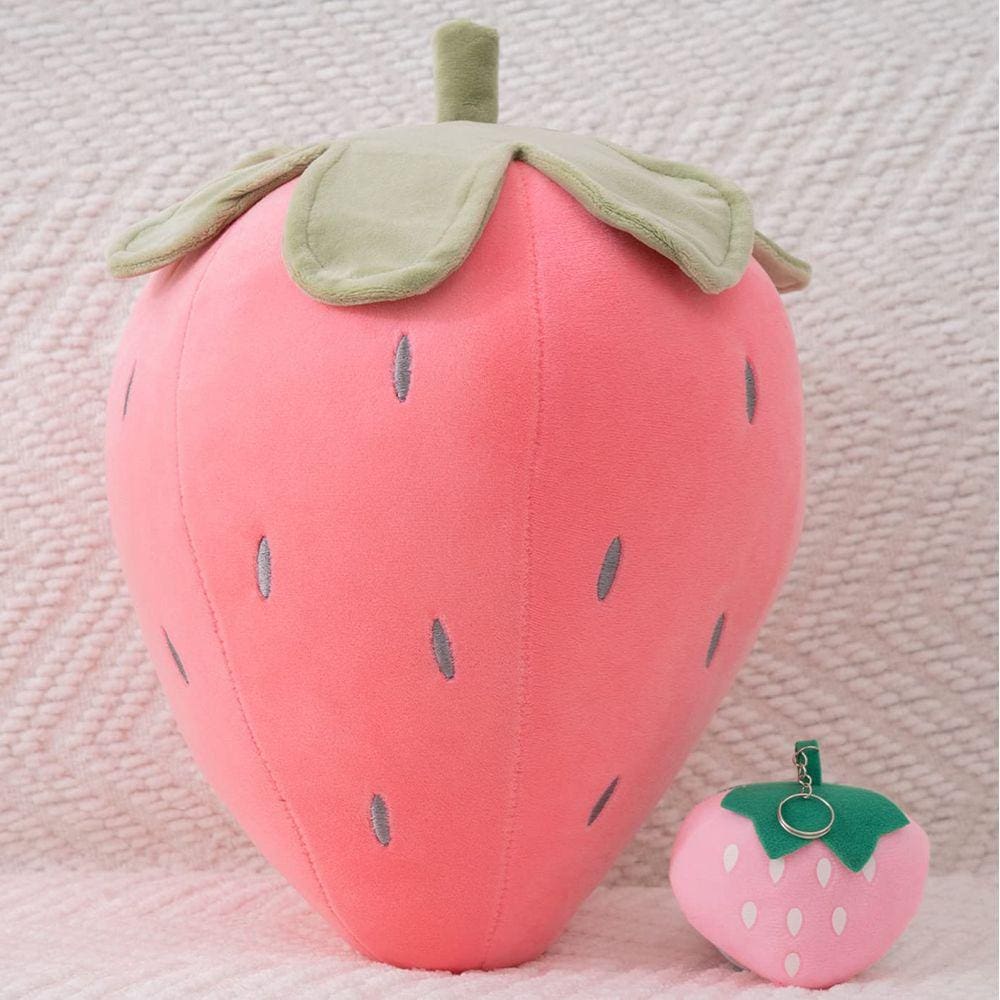 Conjunto de brinquedos de pelúcia e chaveiros XIXISA Strawberry 35 cm para meninas