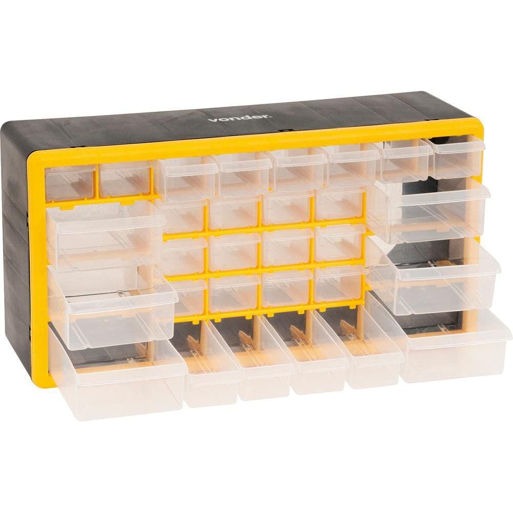 Organizador plástico 500x160x250mm 30 gavetas opv0300 Vonder