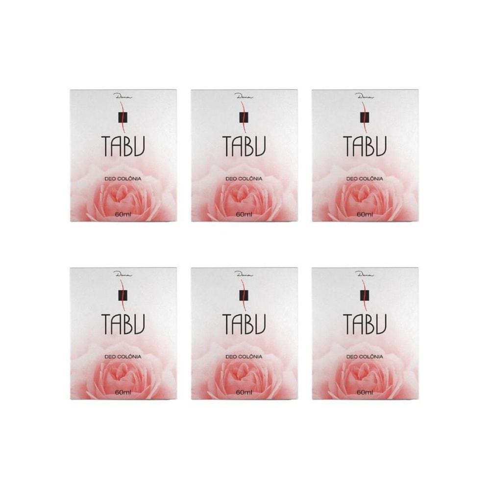 Colonia Tabu 60Ml Tradicional - Kit Com 6Un