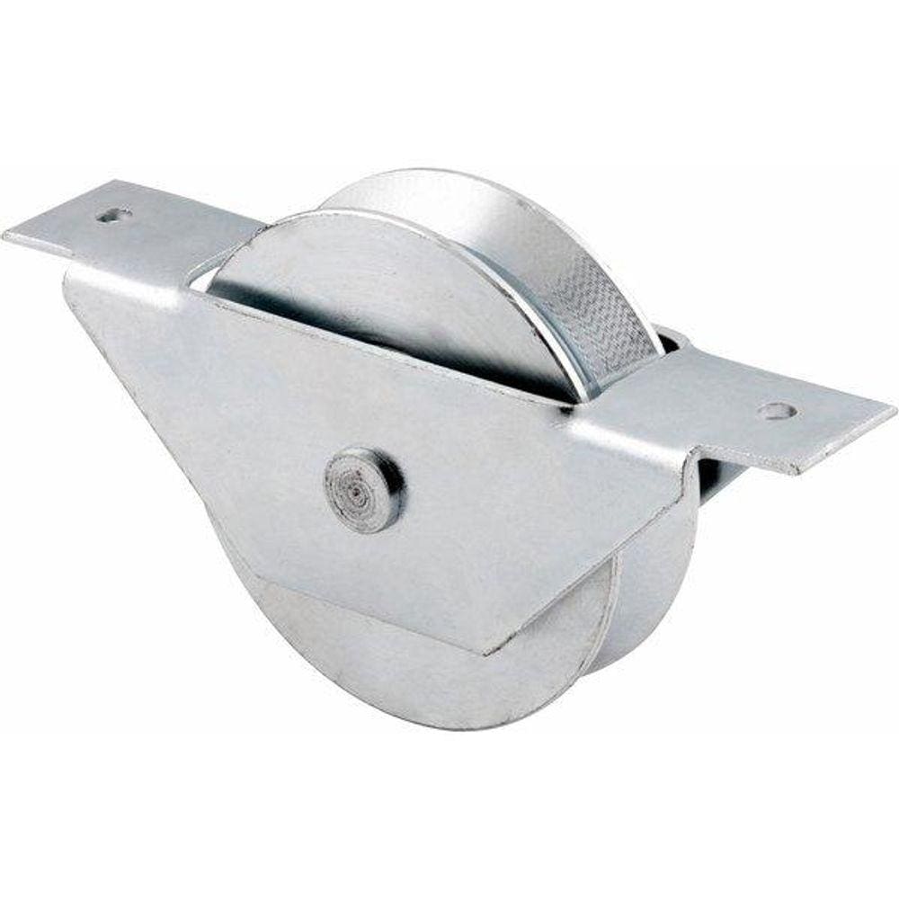 Roldana Para Portão 3  Tipo V Em Aço Zincado Caixa Aberta Re