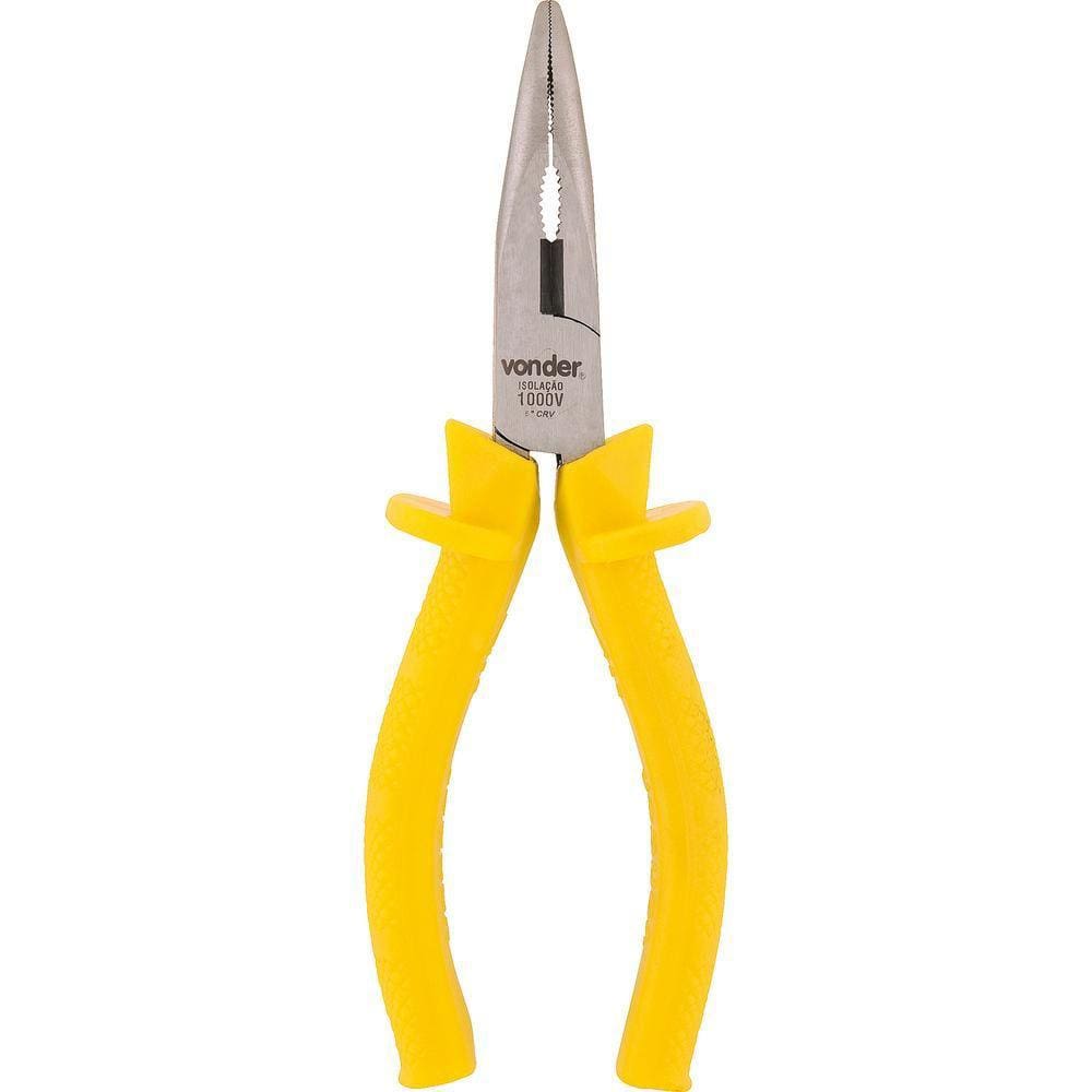 Alicate bico meia cana 6” curvo vanádio isolado 1000v Vonder