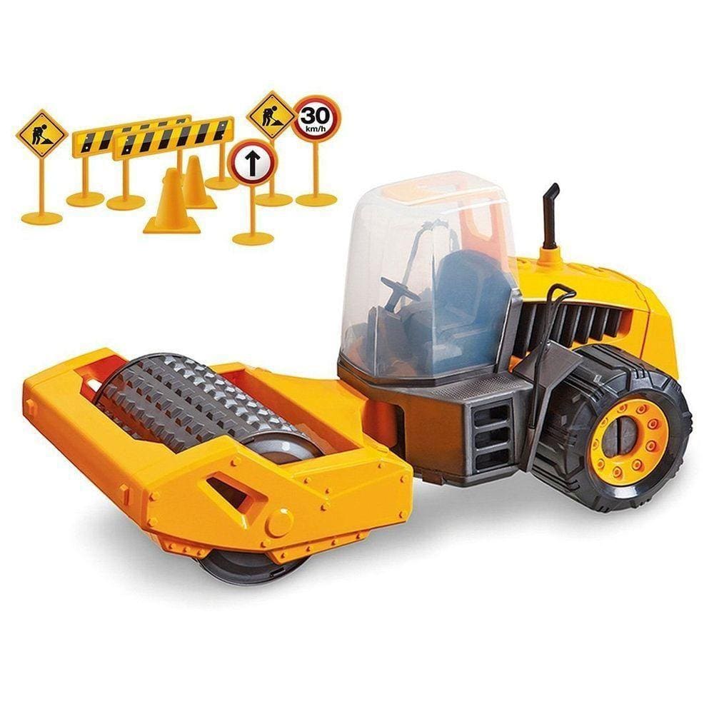 Brinquedo Trator Articulável Sx Compactor Construction Machine Máquina De Construção
