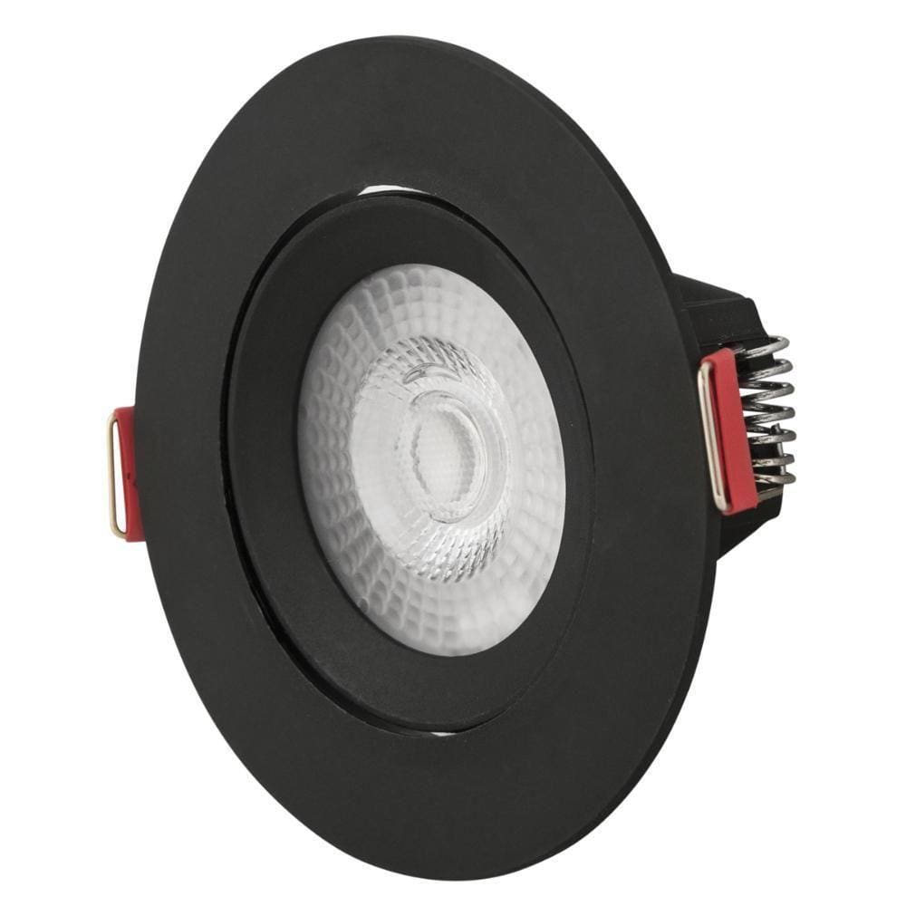 Spot Led Tramontina Redondo 3 W 6500 K Preto Com Luz Branca