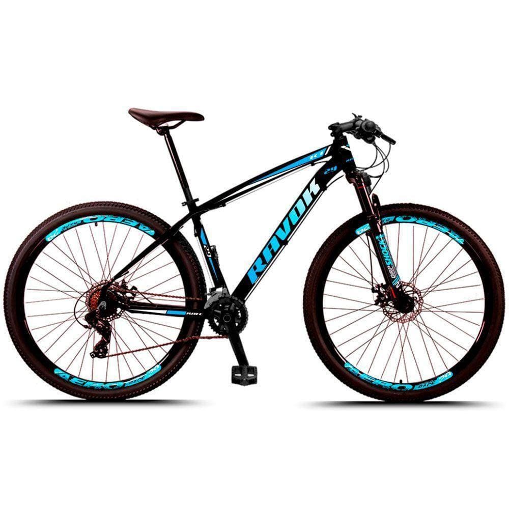 Bicicleta Alumínio Aro 29 Freio Hidraulico 24 Velocidades Cor:azul;tamanho:17\"