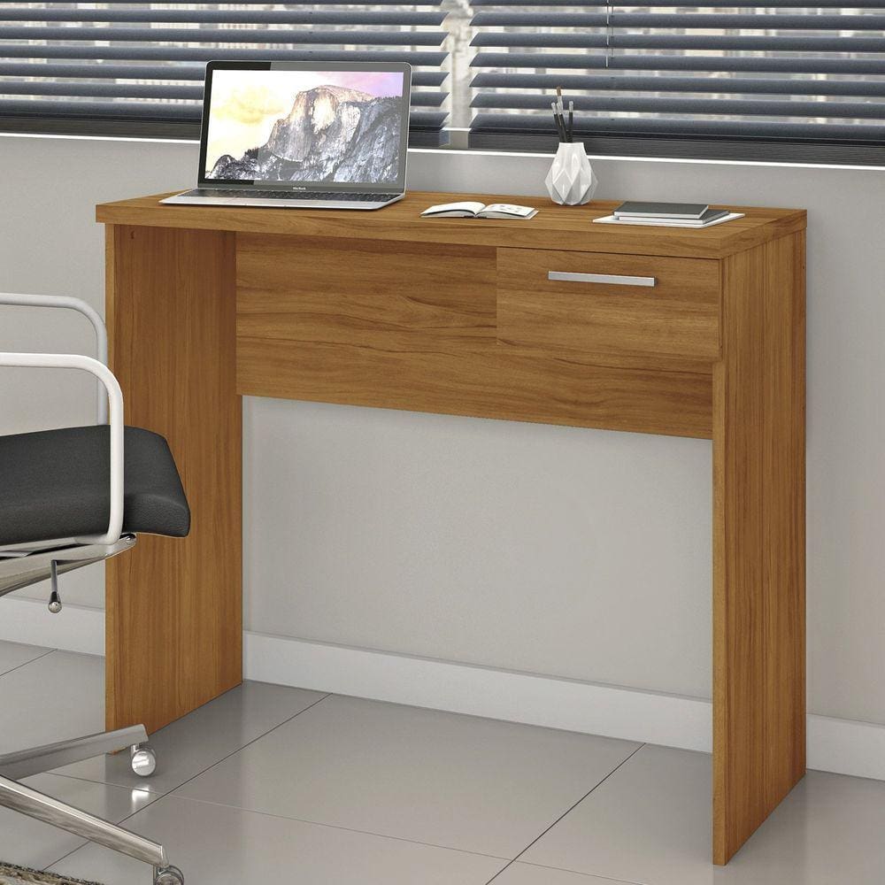 Mesa de Escritório 90cm 1 Gaveta Office NT 2000 Freijó Trend