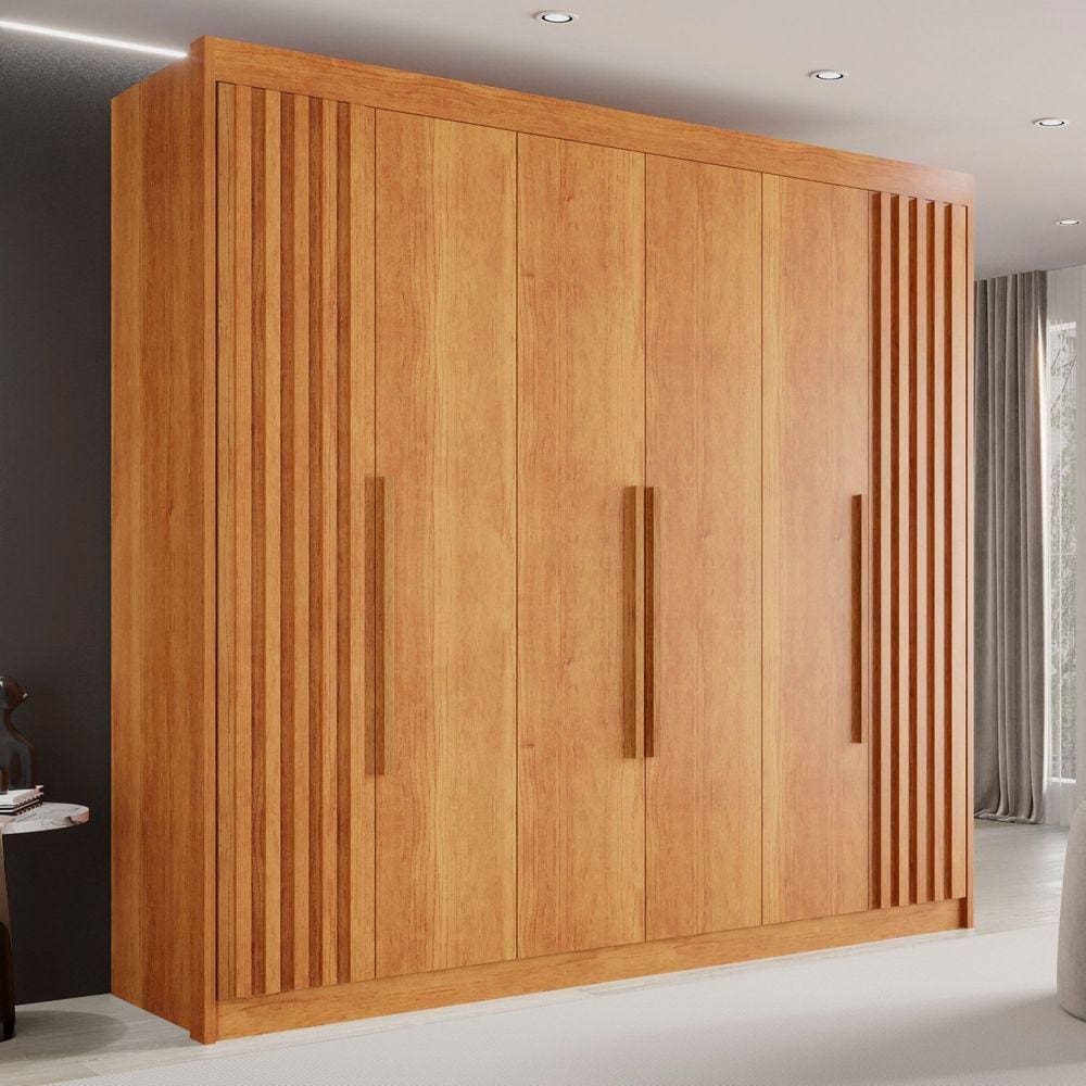 Guarda-Roupa Casal 6 Portas 6 Gavetas Granada Cinamomo